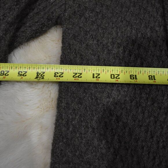 Inhabit Wool Yak Blend Waffle Knit Wrap Cardigan Sweater Jacket Size Small - Picture 12 of 14